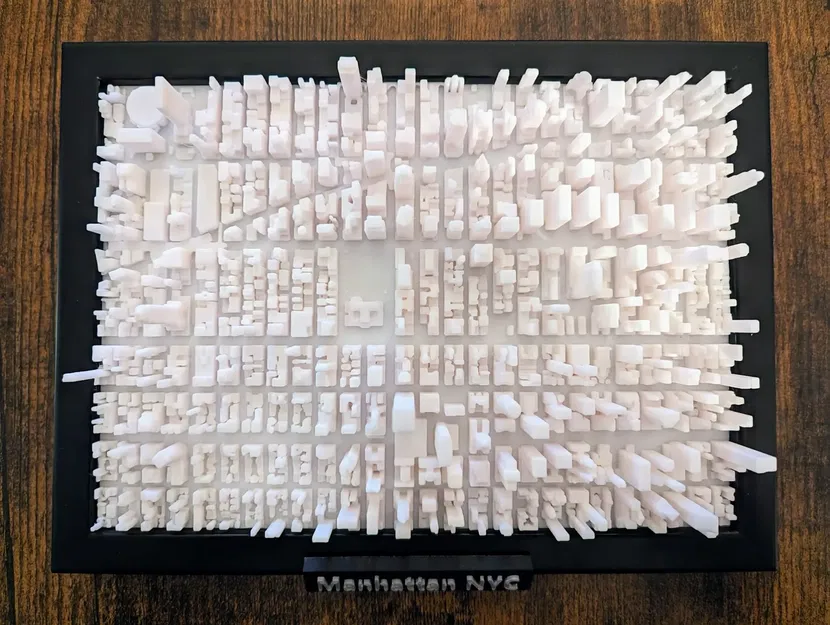 Mô hình bản đồ 3D Manhattan New York trang trí cực chất - Image 2