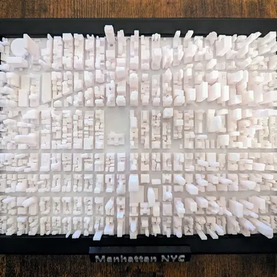 Mô hình bản đồ 3D Manhattan New York trang trí cực chất