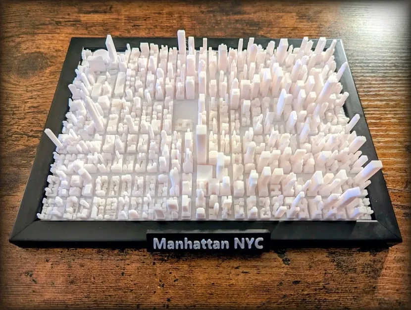 Mô hình bản đồ 3D Manhattan New York trang trí cực chất - Image 3