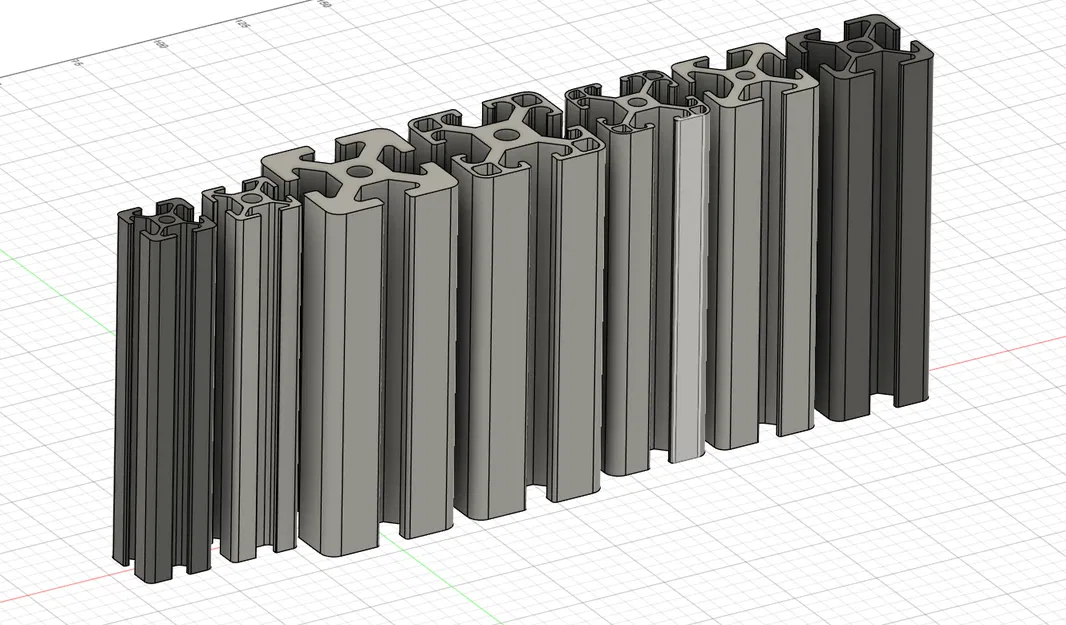 Thanh nhôm định hình 5, 6, 8 với kích thước 2020, 3030, 4040 - Image 1