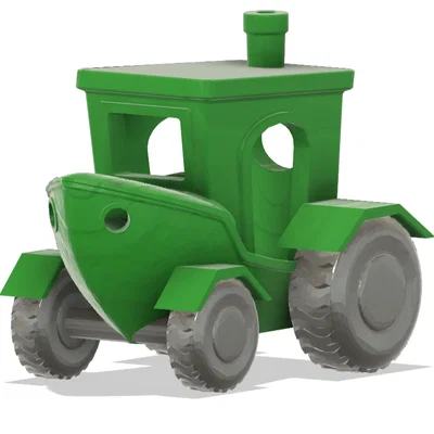 Mô hình 3D Benchy Traktor - Sự kết hợp độc đáo giữa thuyền và xe cày