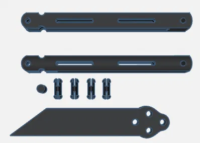 Mô hình dao xếp (butterfly knife) 3D giải trí cực vui - Image 3