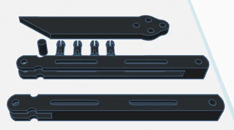 Mô hình dao xếp (butterfly knife) 3D giải trí cực vui - Image 4