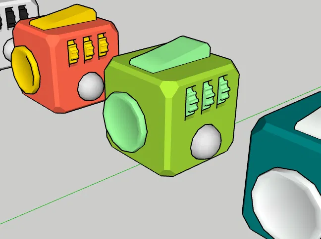 Fidget Cube - Đồ chơi giảm stress 3D in ấn cực dễ tại nhà - Image 1