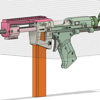 Tulip Custom Compact Nerf Blaster