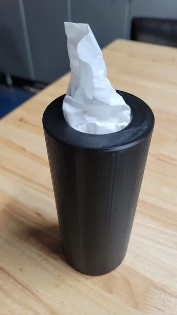 Hộp đựng khăn giấy Kleenex dạng tròn dành cho hộc để ly trên xe hơi - Image 1