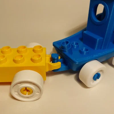 Duplo Benchy car-boat (Thuyền Benchy tương thích Lego Duplo)