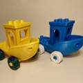 Duplo Benchy car-boat (Thuyền Benchy tương thích Lego Duplo) - Thumbnail 6