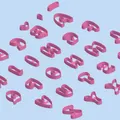 Bộ khuôn cắt bánh quy hình chữ cái kiểu Bubble dễ thương - Thumbnail 2