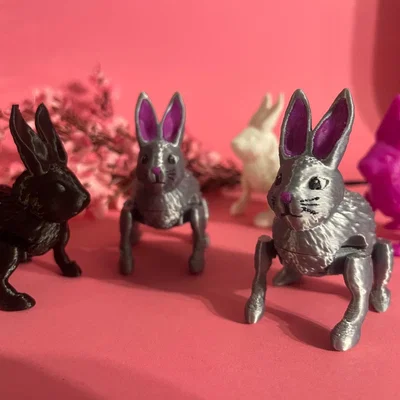 Mô hình chú thỏ nhảy nhào lộn - Đồ chơi in 3D độc đáo cho lễ Phục sinh