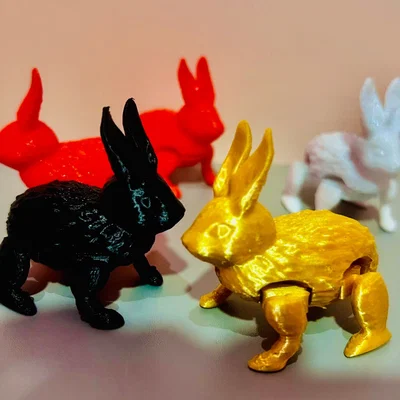 Mô hình chú thỏ nhảy nhào lộn - Đồ chơi in 3D độc đáo cho lễ Phục sinh