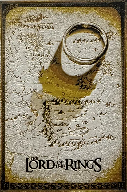 Bản đồ Chúa Tể Những Chiếc Nhẫn - Hiệu ứng 3D HueForge Trung Địa - Image 1