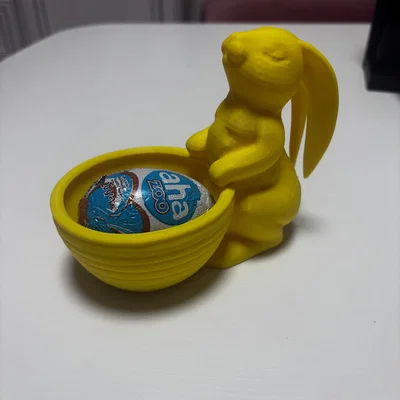 Mô hình chú thỏ giữ trứng Phục sinh (Easter bunny egg holder) in 3D
