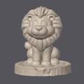 Mô hình sư tử con (Lion Cub) đáng yêu trang trí bàn làm việc - Thumbnail 5