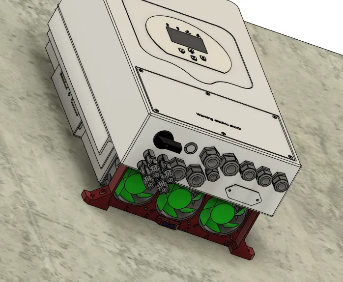 Giá đỡ quạt cho biến tần Deye 6kW - Image 1