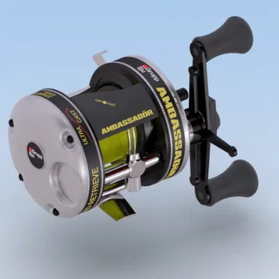 Mô hình máy câu ngang (Baitcaster) 3D chi tiết cho cần thủ