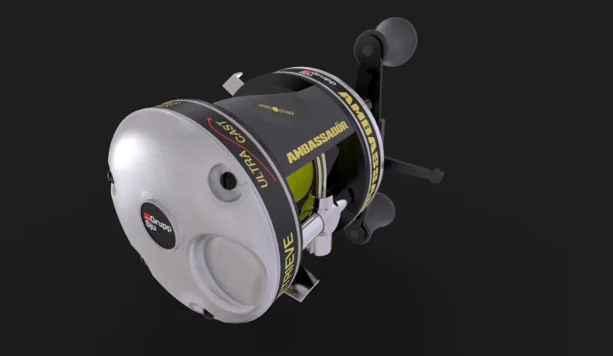 Mô hình máy câu ngang (Baitcaster) 3D chi tiết cho cần thủ - Image 3