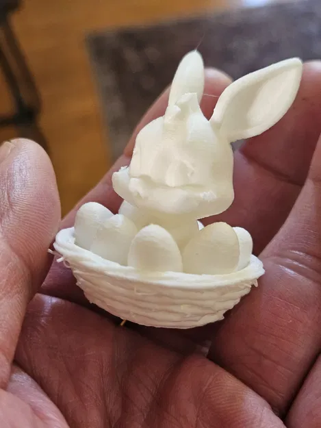 Mô hình Easter Bunny Basket (Chú thỏ trong giỏ) in 3D xinh xắn - Image 3