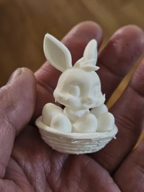 Mô hình Easter Bunny Basket (Chú thỏ trong giỏ) in 3D xinh xắn - Image 4