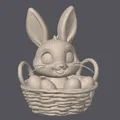 Mô hình Easter Bunny Basket (Chú thỏ trong giỏ) in 3D xinh xắn - Thumbnail 6