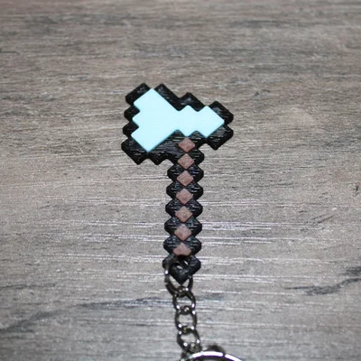 Bộ Sưu Tập Móc Khóa Kiếm và Cúp Minecraft