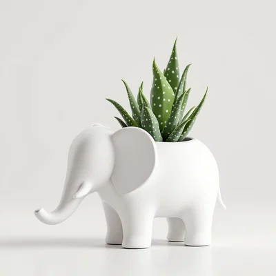Chậu Cây Hình Voi – Mẫu Bình Hoa & Đồ Trang Trí Độc Đáo Cho Ngôi Nhà Của Bạn!