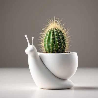 Chậu Cây Hình Ốc Sên Dễ Thương – Đồ Trang Trí & Bình Hoa