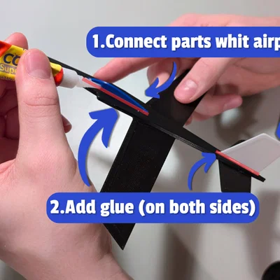 Mô hình máy bay dây thun Rubber band plane Vol.2