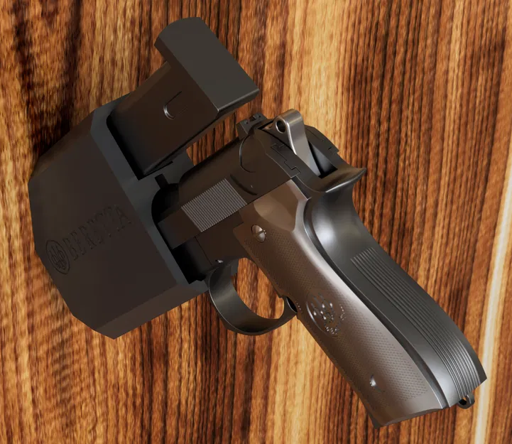 Giá treo Beretta 92A1 (kèm giá treo hộp tiếp đạn) - Image 1