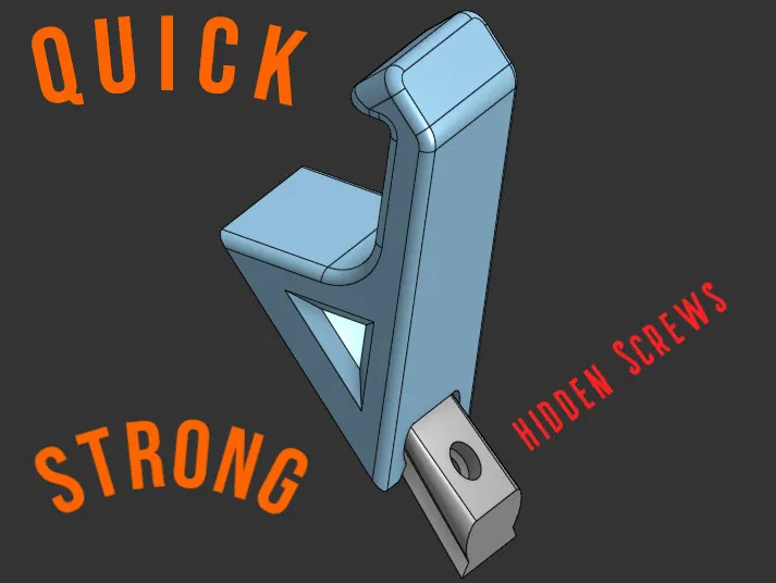 Móc treo tường Strong Dovetail Quick Hook - Thiết kế giấu vít siêu chắc - Image 1