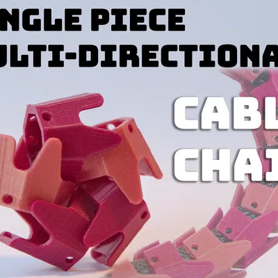 Xích dẫn cáp đa hướng in một lần duy nhất (Single Piece)