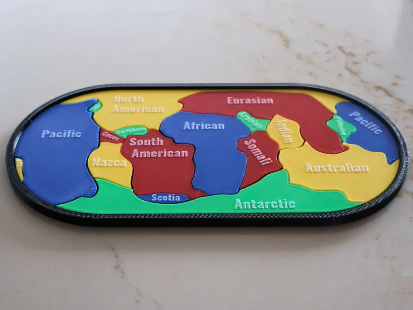 Bộ Puzzle Các Mảng Kiến Tạo Trái Đất - Image 3