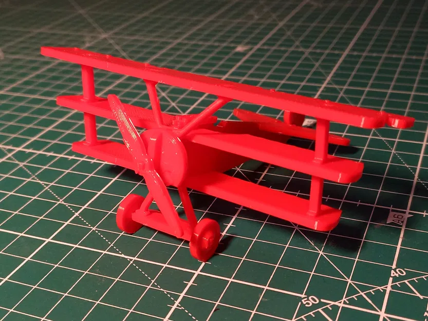 Mô hình Fokker Dr.1 Triplane dạng Kit Card - Image 1