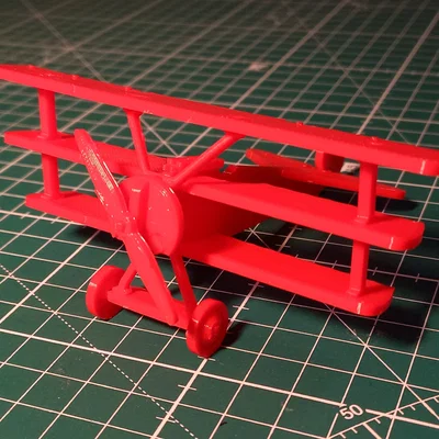 Mô hình Fokker Dr.1 Triplane dạng Kit Card