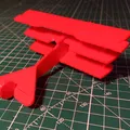 Mô hình Fokker Dr.1 Triplane dạng Kit Card - Thumbnail 2
