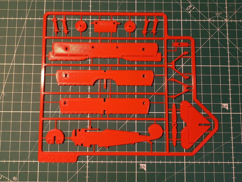 Mô hình Fokker Dr.1 Triplane dạng Kit Card - Image 5