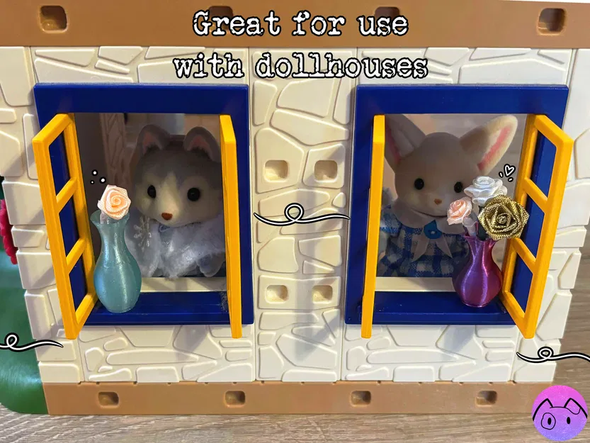 Miniature Vases - Vol. #1 (Bộ sưu tập 5 mẫu bình hoa mini) - Image 6