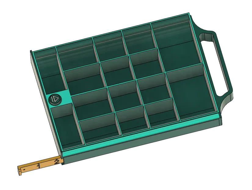 HỘP ĐỰNG DỤNG CỤ CÂU CÁ CÓ NÚT BẤM VÀ THƯỚC ĐO TÍCH HỢP - Image 4