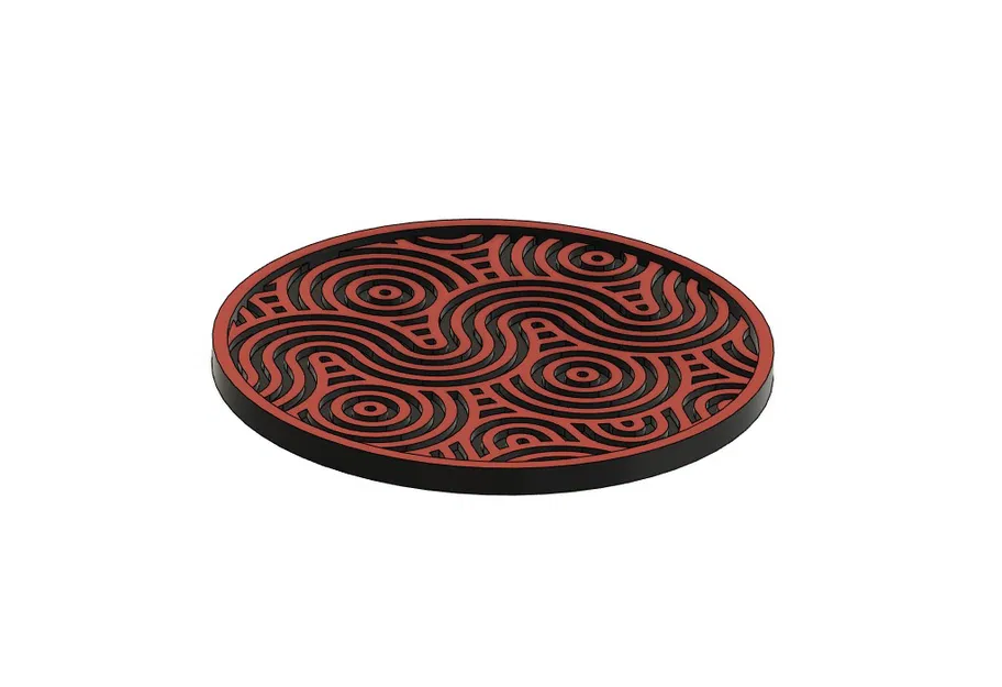 Bộ đế lót ly họa tiết hiện đại (Modern Coasters) in 3D - Image 2
