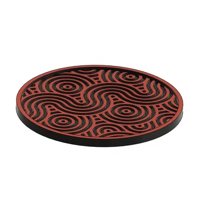Bộ đế lót ly họa tiết hiện đại (Modern Coasters) in 3D