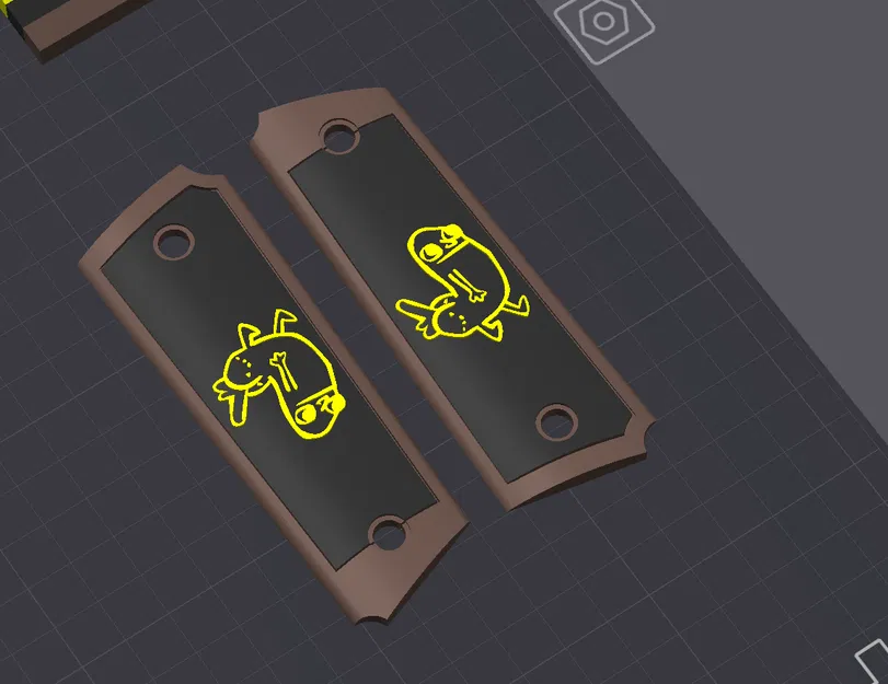 Ốp tay cầm 1911 tùy chỉnh - Mẫu ốp in 3D độc đáo - Image 3