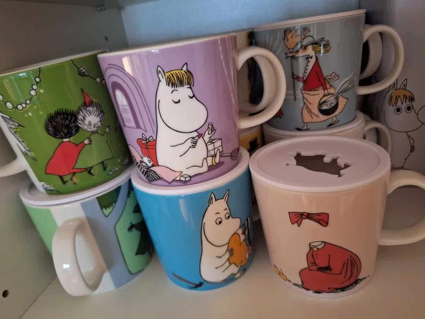 Phụ kiện đế xếp chồng ly Moomin (Moomin cup stack) in 3D - Image 1