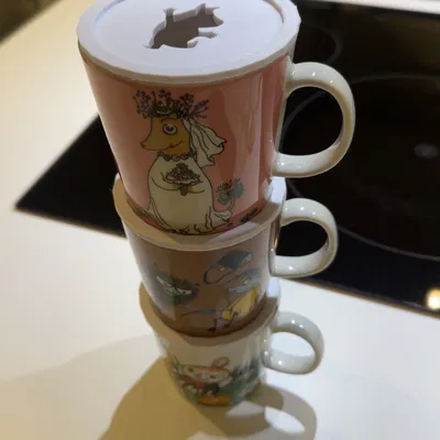 Phụ kiện đế xếp chồng ly Moomin (Moomin cup stack) in 3D