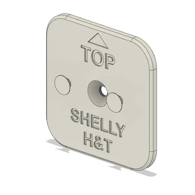 Giá treo tường cho cảm biến Shelly Plus H&T - Thiết kế căn giữa