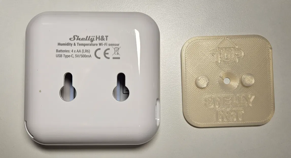 Giá treo tường cho cảm biến Shelly Plus H&T - Thiết kế căn giữa - Image 4