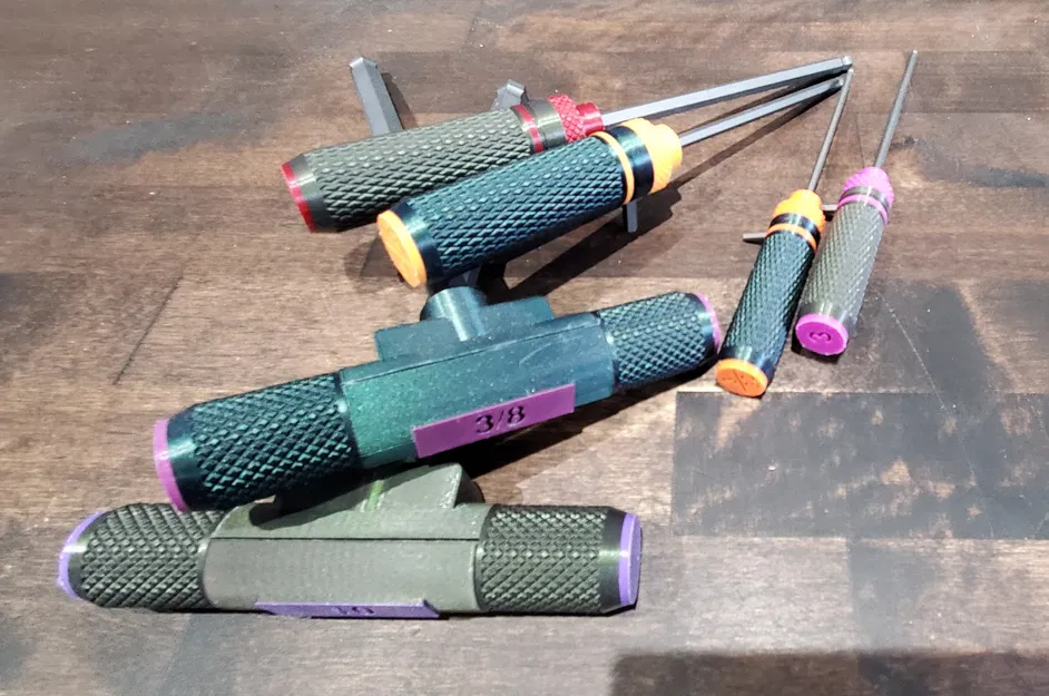 Bộ tay cầm cho lục giác Hex Key Handles in 3D tiện dụng - Image 1