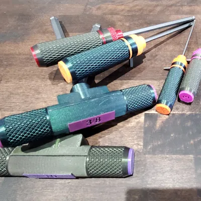 Bộ tay cầm cho lục giác Hex Key Handles in 3D tiện dụng