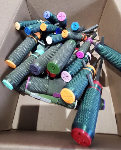 Bộ tay cầm cho lục giác Hex Key Handles in 3D tiện dụng - Image 2