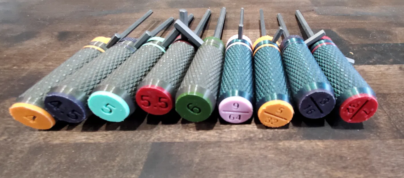 Bộ tay cầm cho lục giác Hex Key Handles in 3D tiện dụng - Image 6