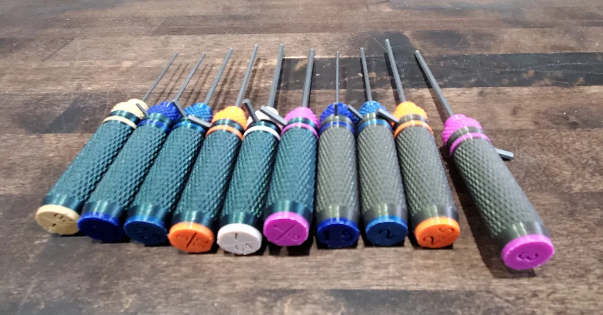 Bộ tay cầm cho lục giác Hex Key Handles in 3D tiện dụng - Image 8